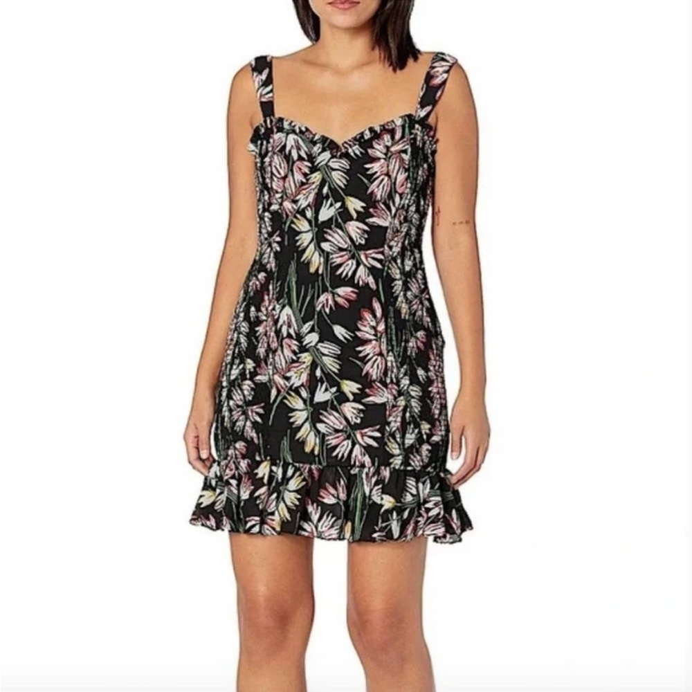 Likely Charleigh Smocked Floral Sleeveless Dress